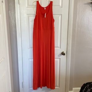 Old navy red maxi dress